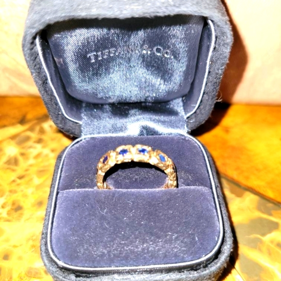 Tiffany & Co. Jewelry - Tiffany 14kt Sapphire Eternity Ring